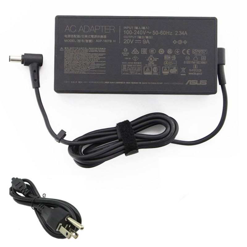 20V 9A 180W Asus Adapter Charger 6.0mm 3.7mm Connector