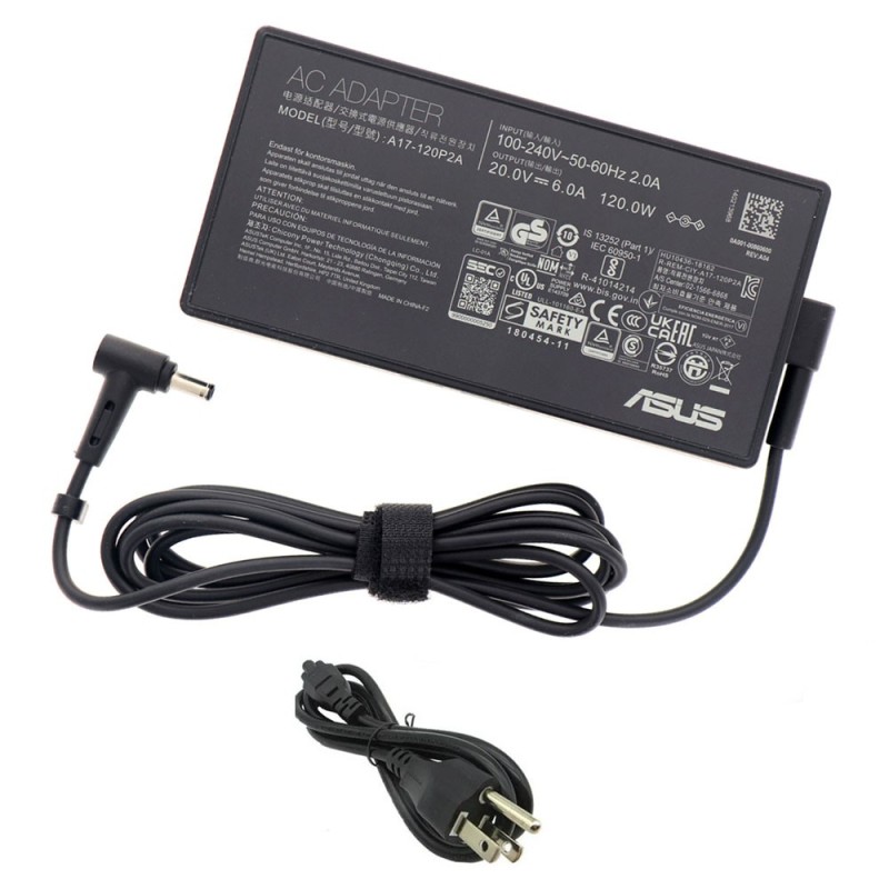 20V 6A 120W Asus Adapter Charger 4.5mm 3.0mm Connector