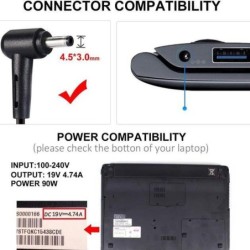 19V 4.74A 90W Asus Adapter Charger 4.5mm 3.0mm Connector