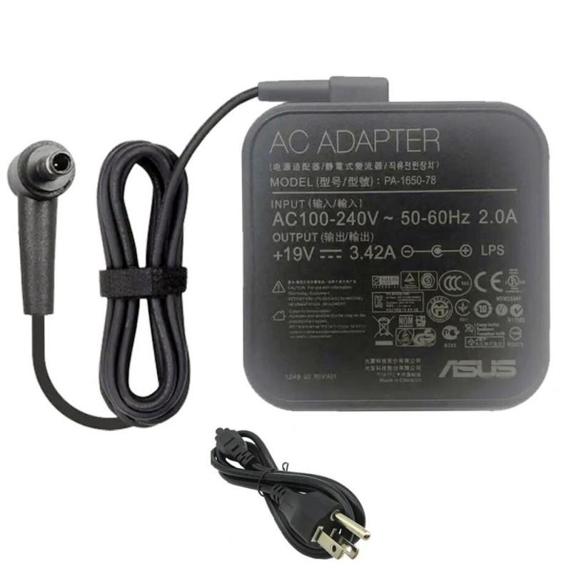 19V 3.42A 65W Asus Adapter Charger 4.5mm 3.0mm Connector