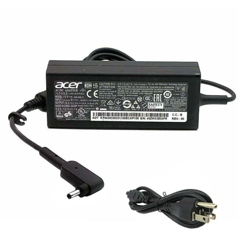19V 2.37A 45W Acer Adapter Charger 3.0mm 1.1mm Connector