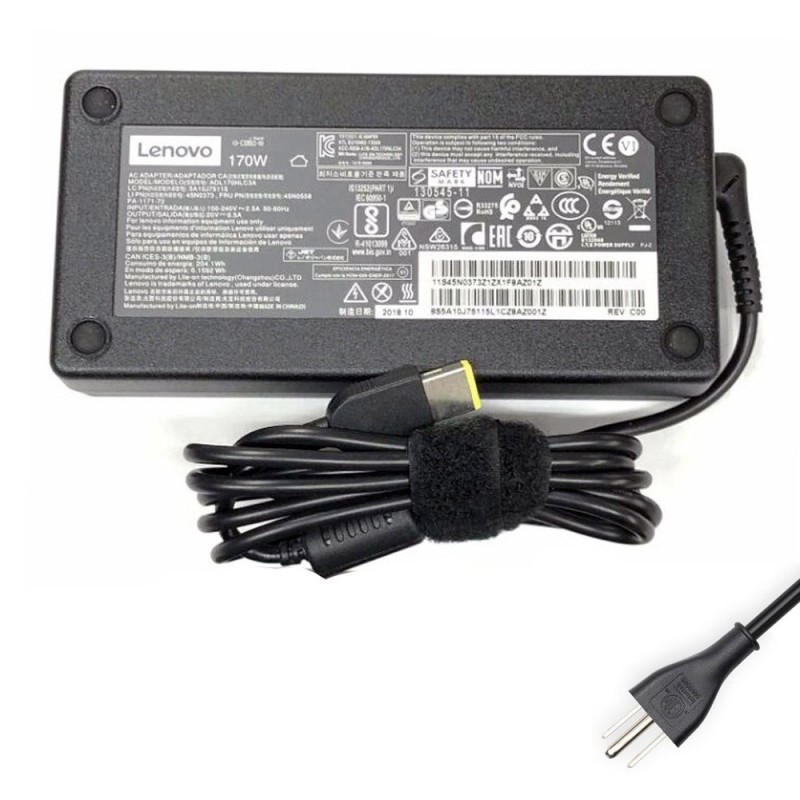 20V 8.5A 170W Lenovo Adapter Charger Slim Tip Connector