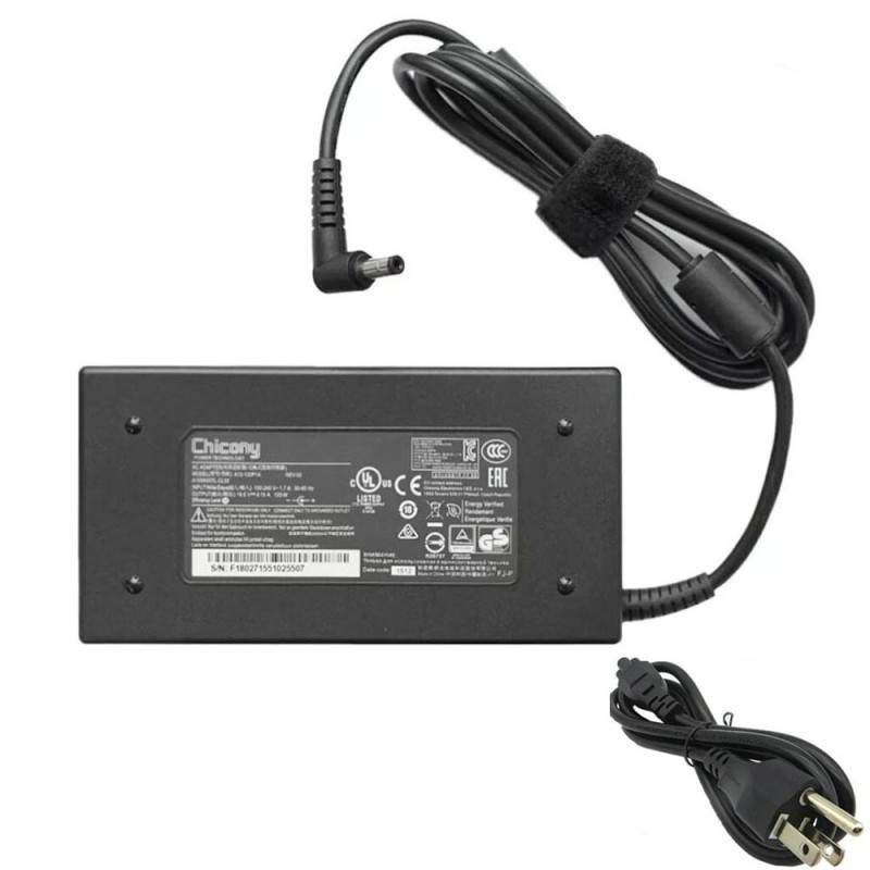 19.5V 6.15A 120W MSI Adapter Charger 5.5mm 2.5mm Connector