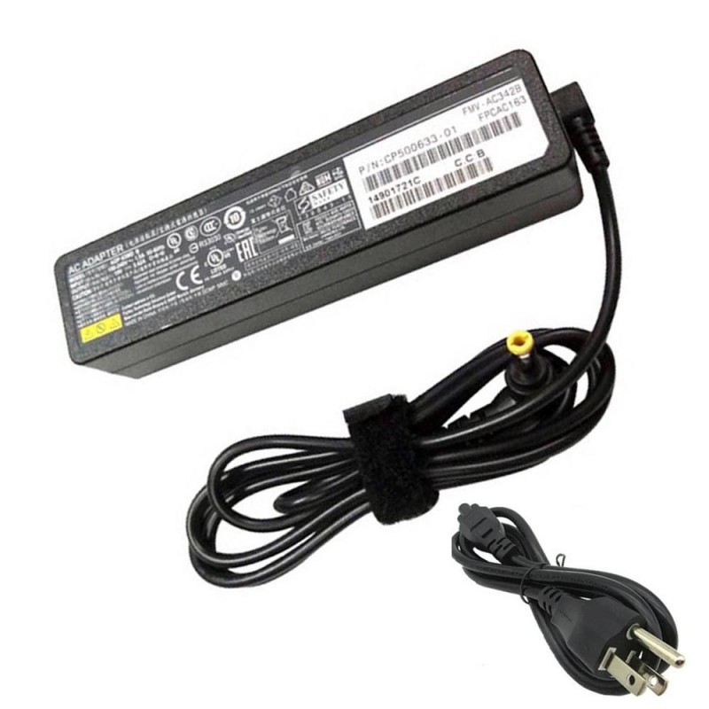 19V 4.74A 90W Fujitsu Adapter Charger 5.5mm 2.5mm Connector