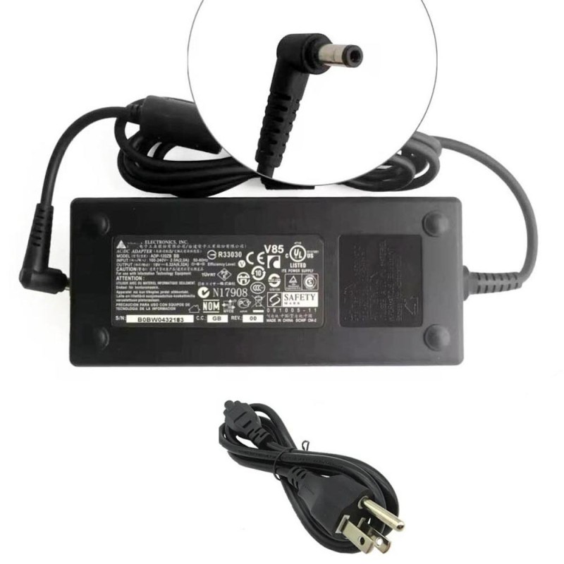 19V 6.32A 120W Fujitsu Adapter Charger 5.5mm 2.5mm Connector