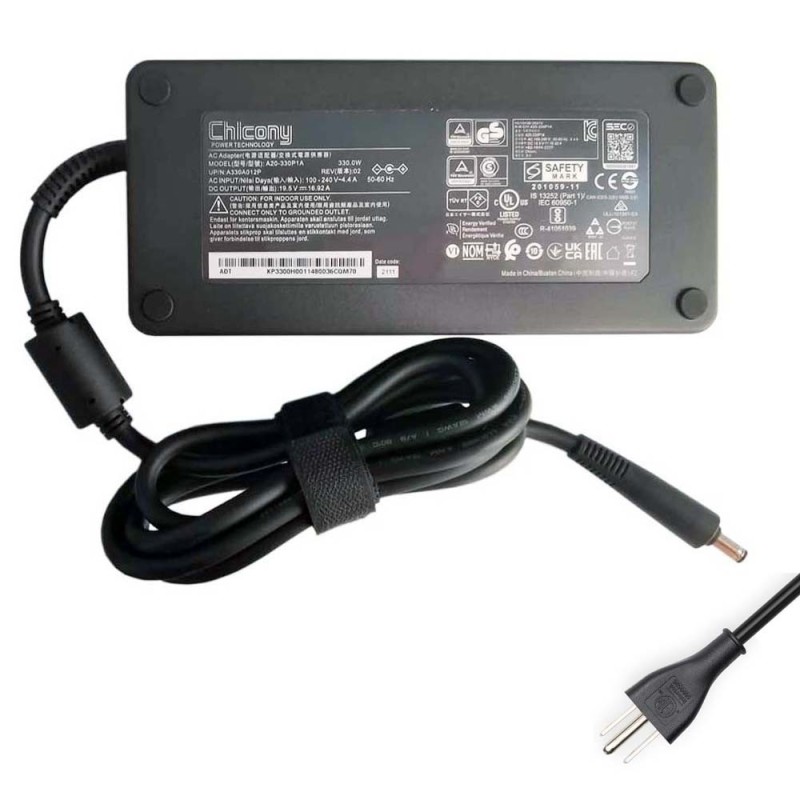 19.5V 16.9A 330W Chicony Adapter Charger 5.5mm 2.5mm Connector