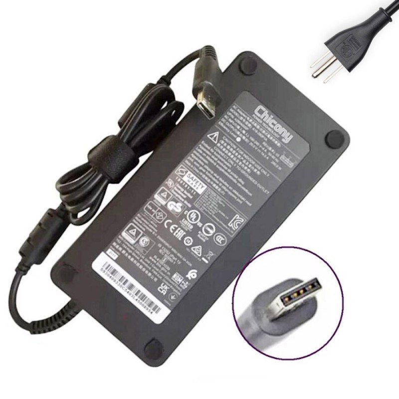 20V 14A 280W Chicony Adapter Charger Rectangle Conn