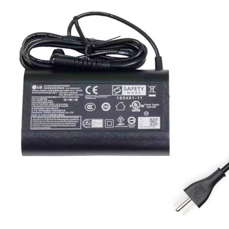 19V 2.5A 48W Delta Adapter Charger 3.0mm 1.0mm Connector