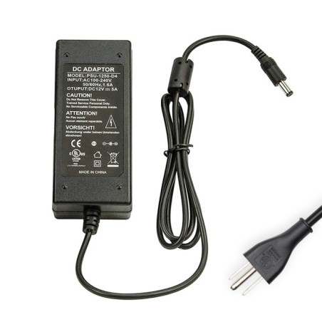 12V 5A 60W Delta Adapter Charger 5.5mm 2.5mm Connector