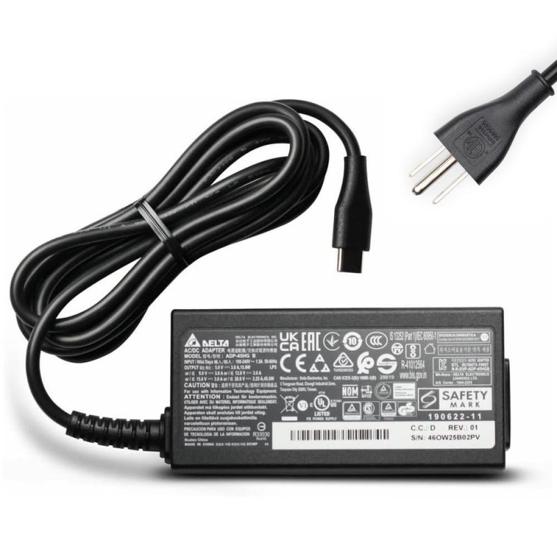 20V 2.25A 45W Microsoft (Delta) USB-C Adapter Charger