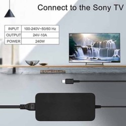 24V 9.4A-10A 240W Sony ACDP-240E01 ACDP-240E02 Rectangular TV Adapter Charger