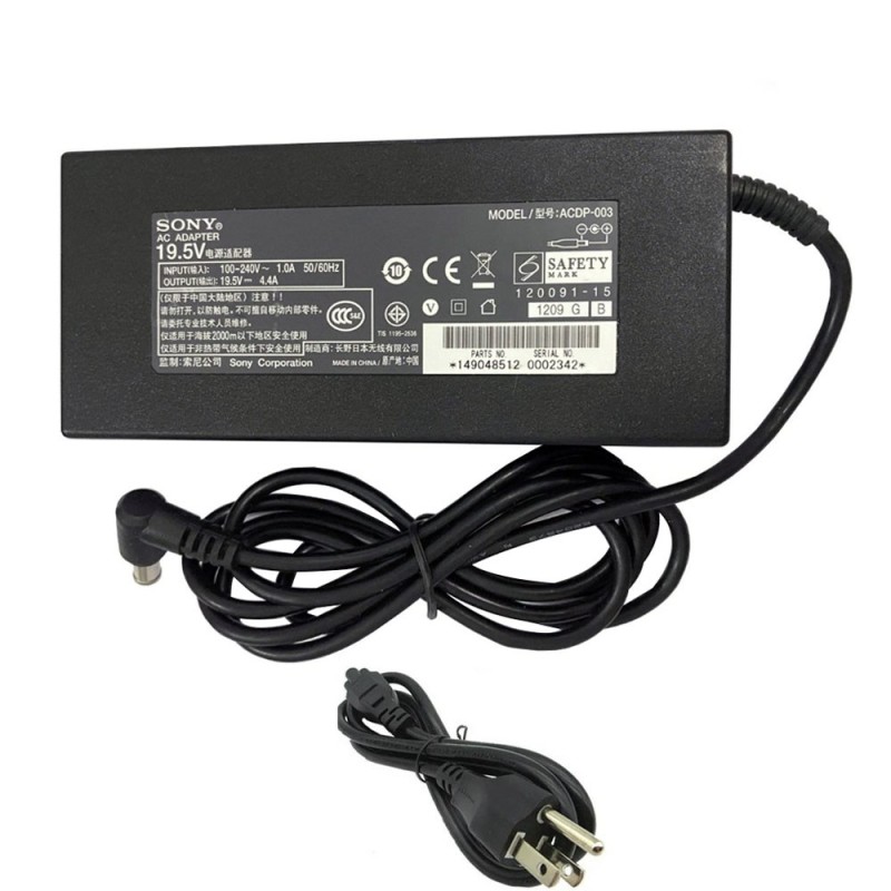 19.5V 4.4A 85W Sony TV Adapter Charger 6.5mm 4.4mm Connector