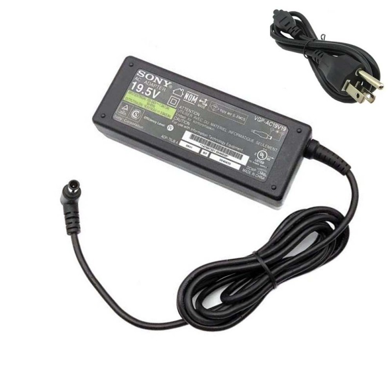 19.5V 3.9A 75W Sony Adapter Charger 6.5mm 4.4mm Connector