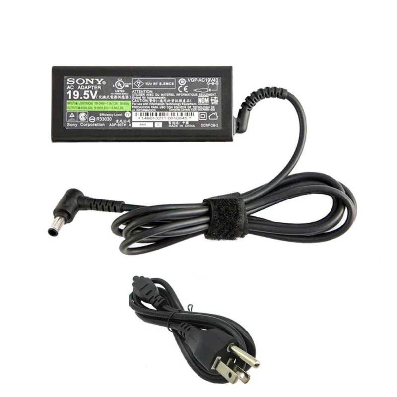 19.5V 3.3A 65W Sony Adapter Charger 6.5mm 4.4mm Connector