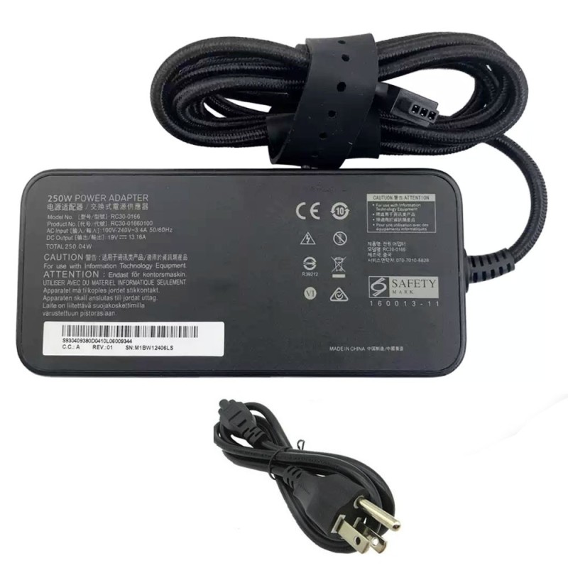 19V 13.16A 250W Razer(Delta) Adapter Charger