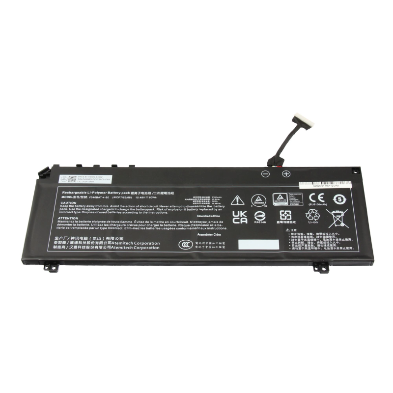Clevo V540BAT-4-80 80Wh Battery