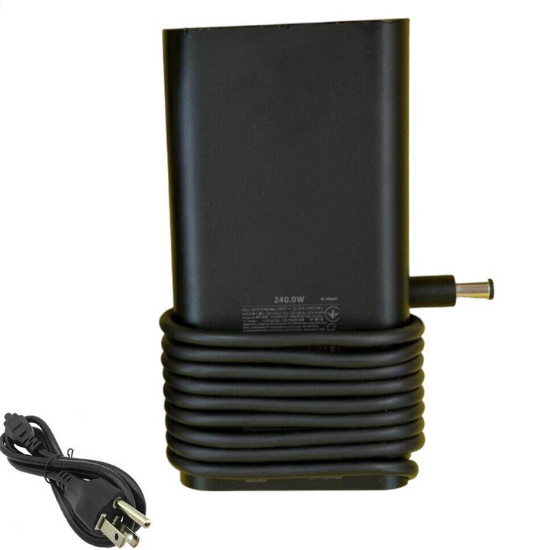 Replacement 19.5V 12.31A 240W Curved Adapter Charger for Dell 7.4mm 5.0mm Connector
