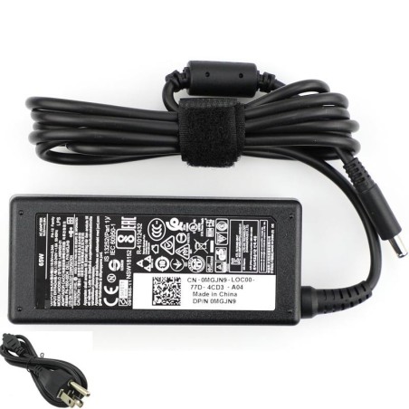 Replacement  19.5V 3.34A 65W Adapter Charger for Dell 4.5mm 3.0mm Connector
