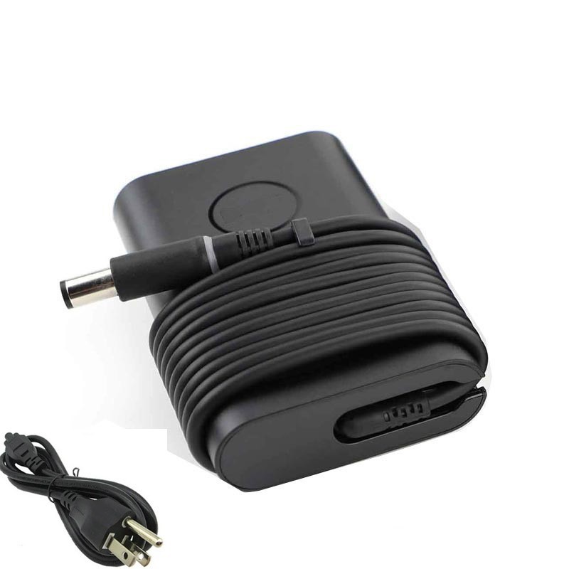 Replacement 19.5V 3.34A 65W Curved Adapter Charger for Dell 7.4mm 5.0mm Connector