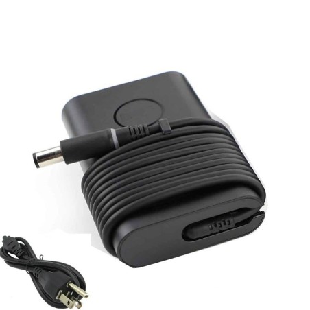 Replacement 19.5V 3.34A 65W Curved Adapter Charger for Dell 7.4mm 5.0mm Connector