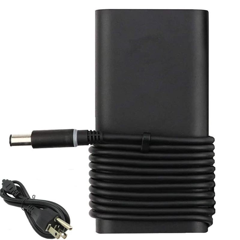 Replacement 19.5V 4.62A 90W Curved Adapter Charger for Dell 7.4mm 5.0mm Connector