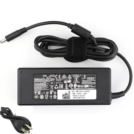 Replacement 19.5V 4.62A 90W Adapter Charger for Dell 4.5mm 3.0mm Connector