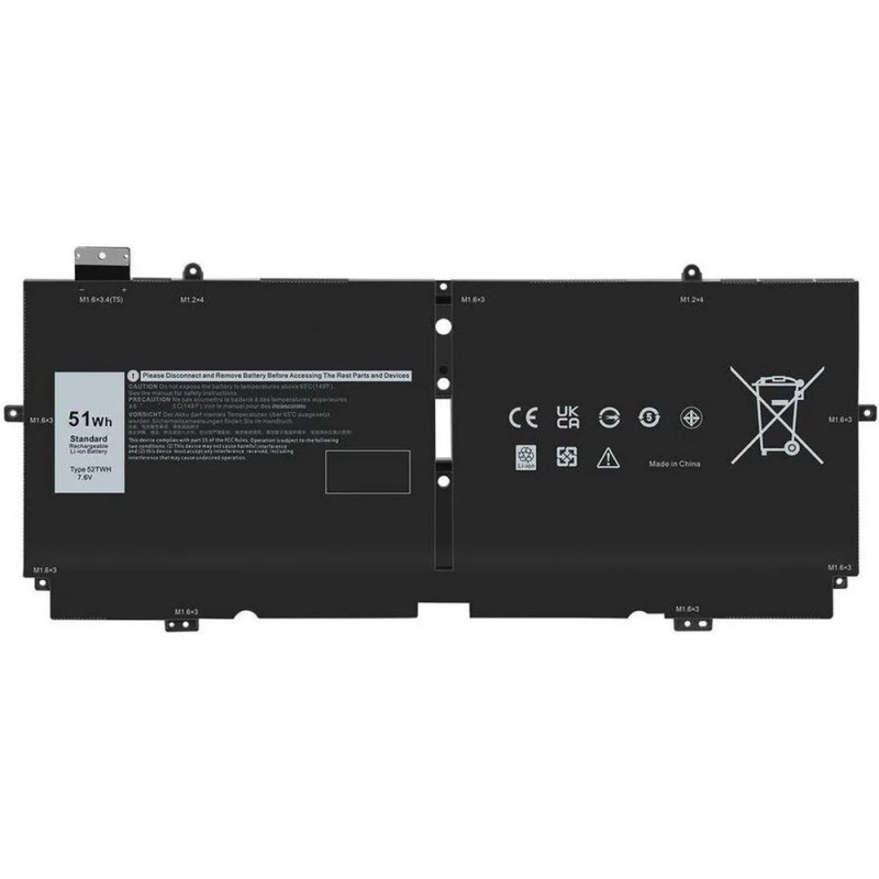New 51Wh Battery for Dell 52TWH