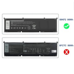 New 86Wh Battery for Dell 69KF2