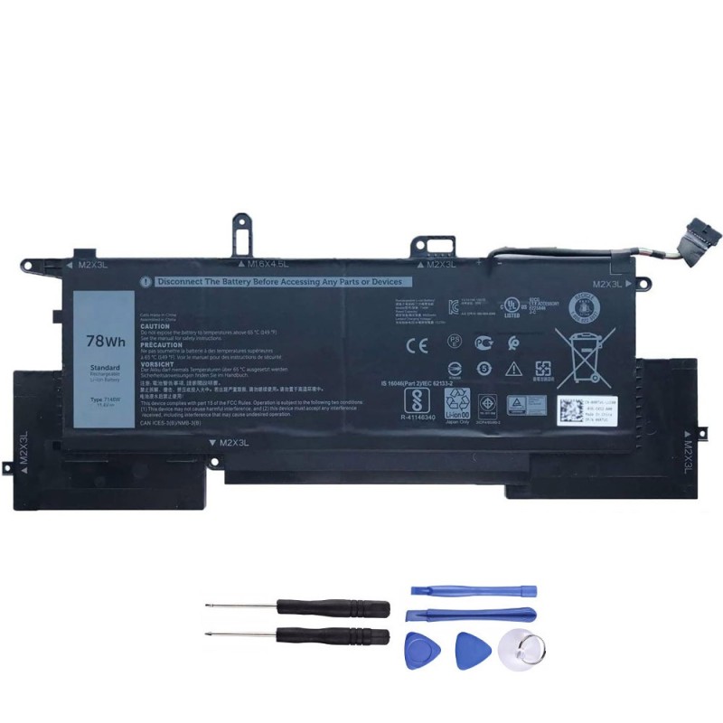 New 78Wh Battery for Dell 7146W