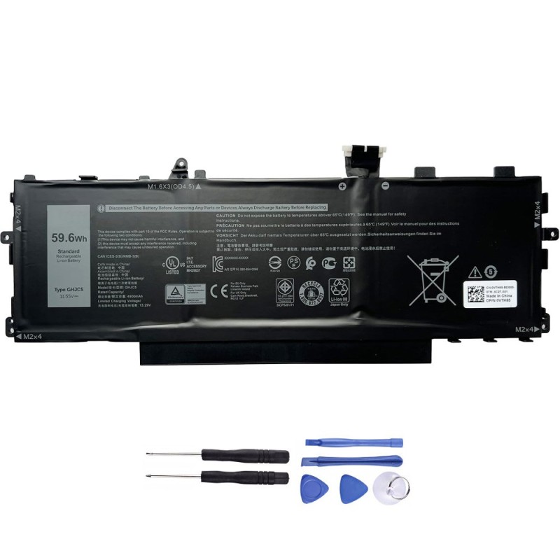 New 59.28Wh Battery for Dell GHJC5