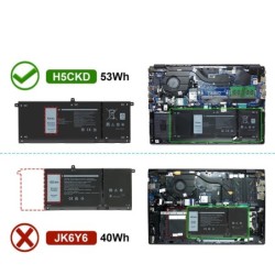 New 53Wh Battery for Dell H5CKD
