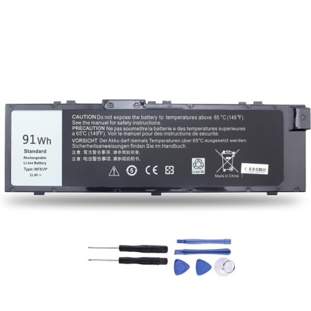 New 91Wh Battery for Dell MFKVP