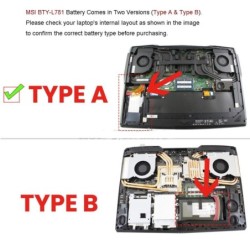 MSI BTY-L781 Type A 75.24Wh Battery