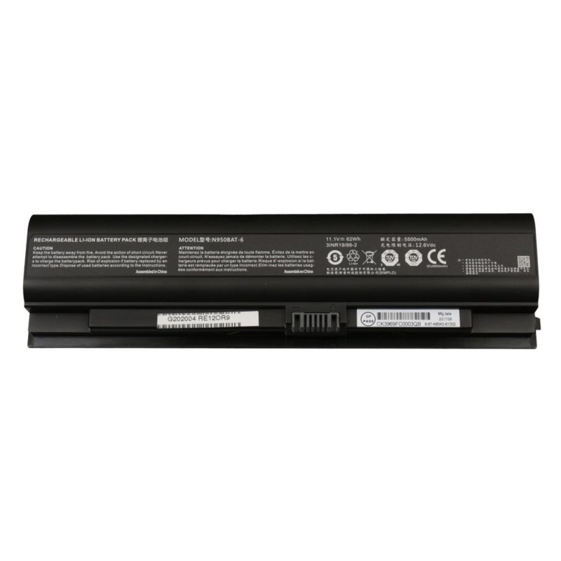 Clevo N950BAT-6 62Wh Battery
