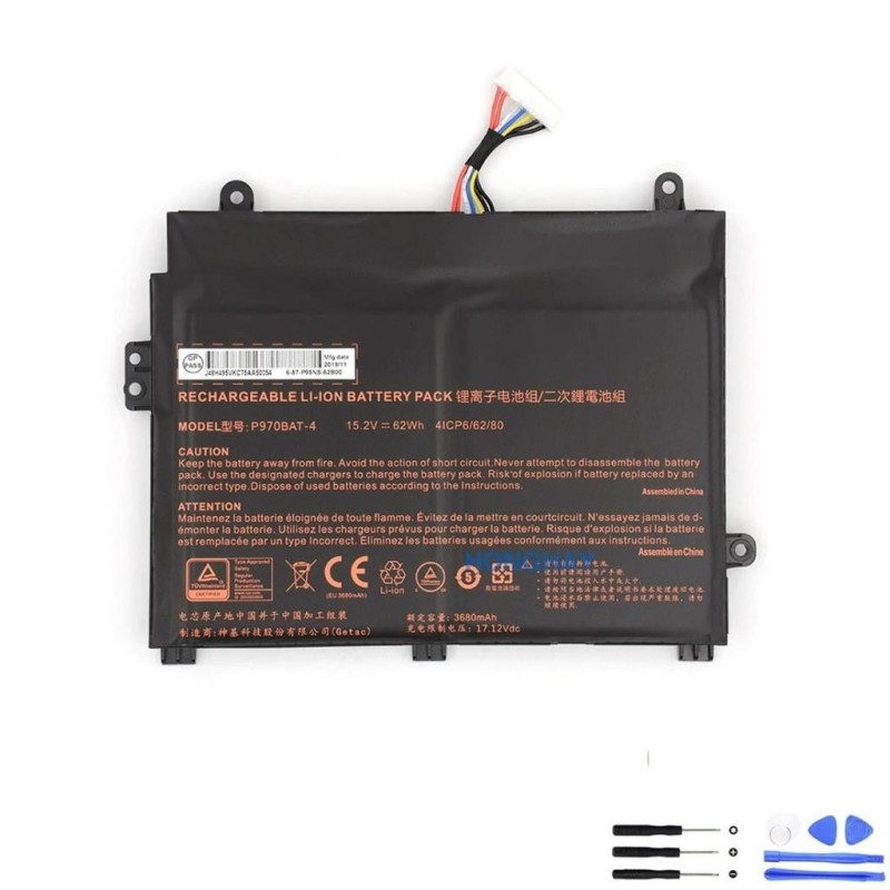Clevo P970BAT-4 62Wh Battery
