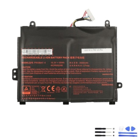 Clevo P950BAT-4 55Wh Battery