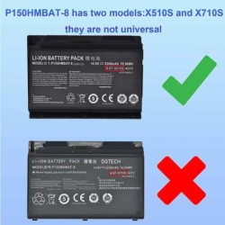 Clevo P150HMBAT-8 X510S 76.96Wh Battery