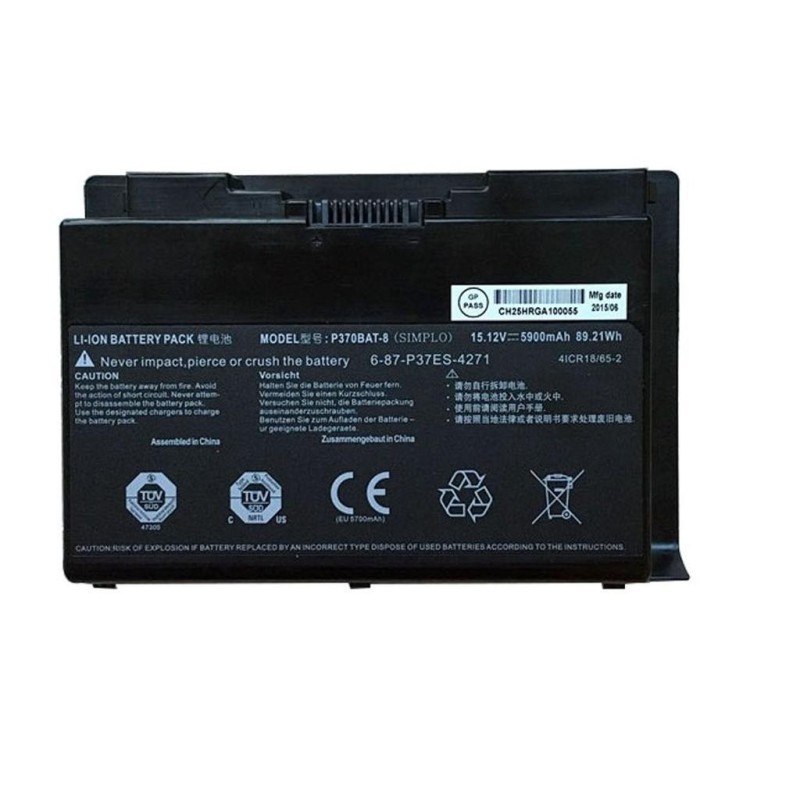Clevo P370BAT-8 89.21Wh Battery