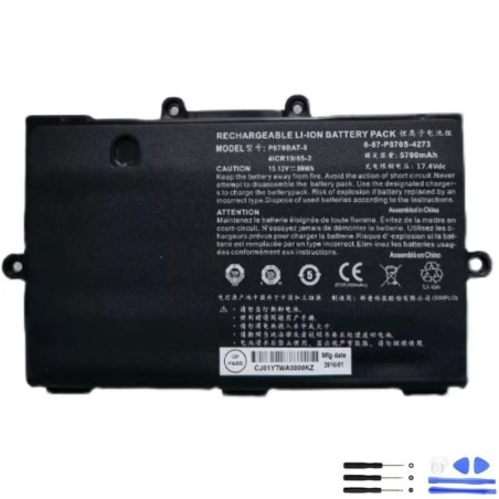 Clevo P870BAT-8 89Wh Battery
