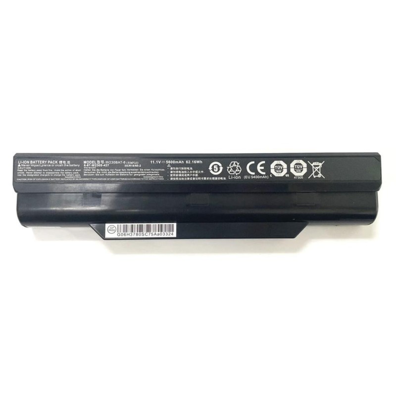 Clevo W230BAT-6 62.12Wh Battery
