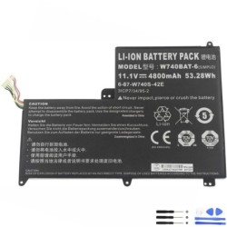 Clevo W740BAT-6 53.28Wh Battery