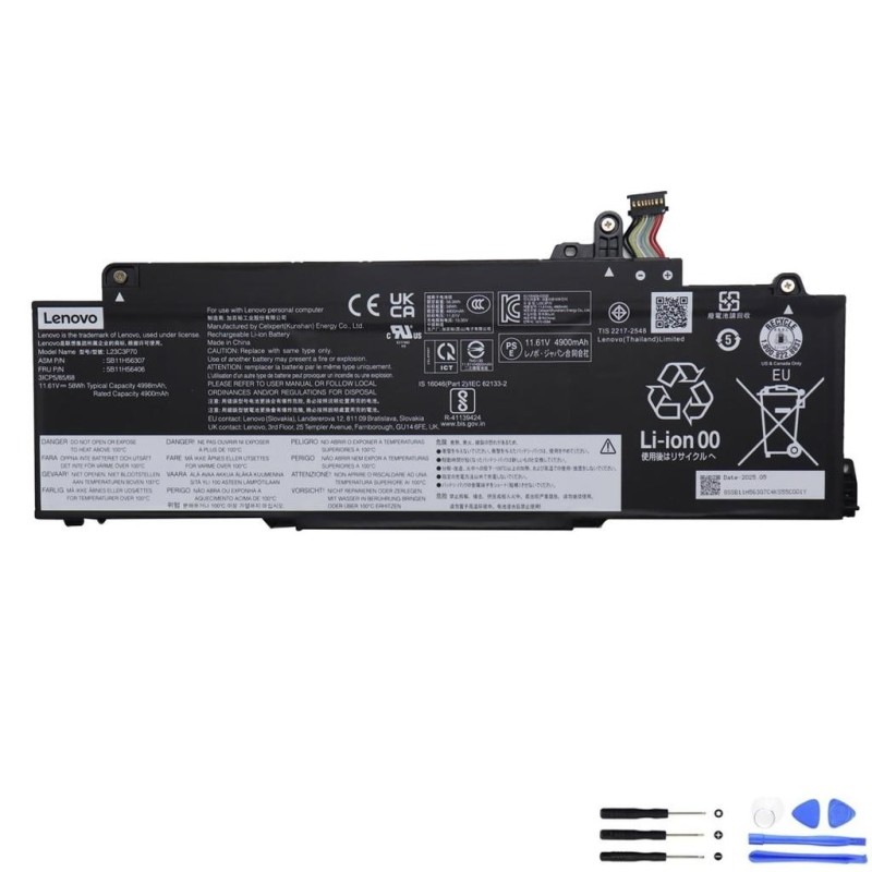 Lenovo L23C3P70 58Wh Battery