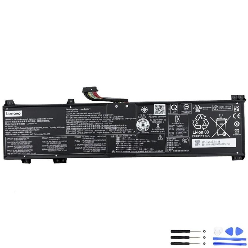 Lenovo L24B4PC0 80Wh Battery