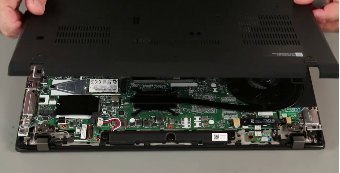 Remove base cover to expose internal components