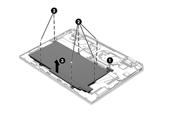 HP WS04XL battery removal